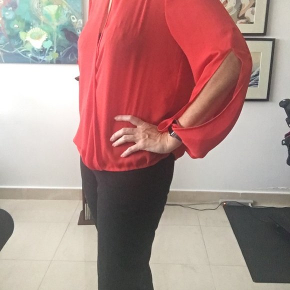 Halston Heritage Silk Blouse - Picture 5 of 11